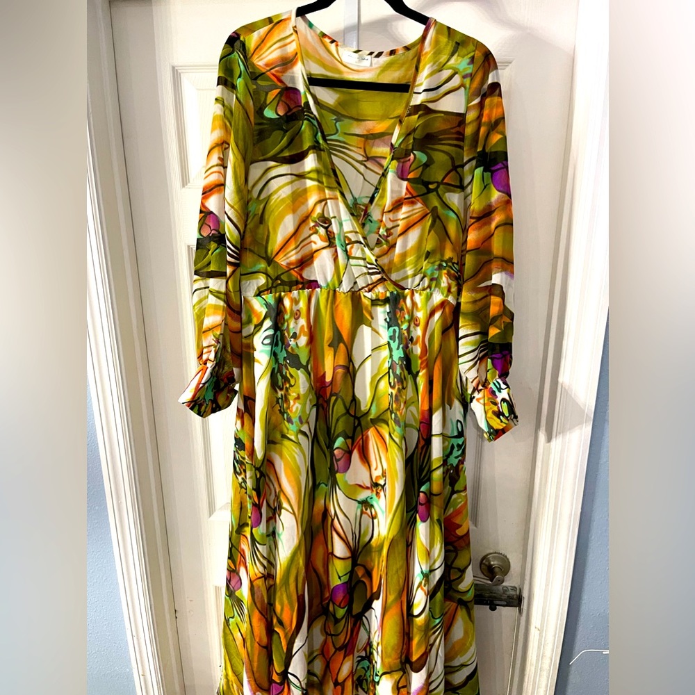 Colors of India foral sheer dress